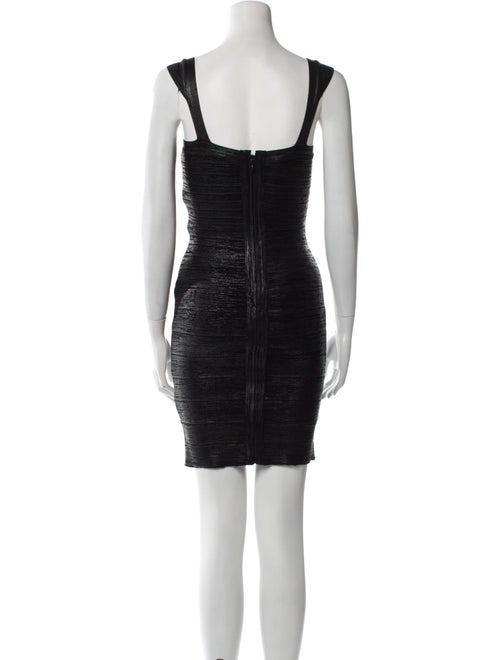 Herve Leger Square Neckline Mini Dress