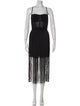 Herve Leger Square Neckline Mini Dress