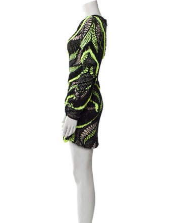 Herve Leger Printed Mini Dress