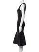 Herve Leger V-Neck Midi Length Dress