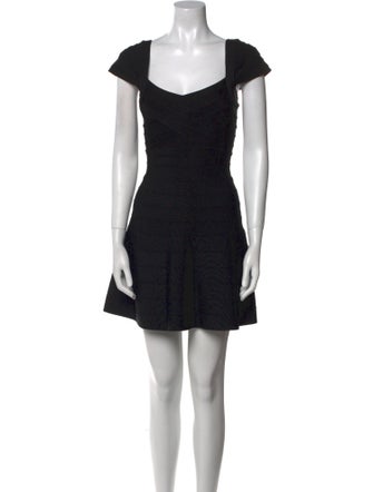Herve Leger Printed Mini Dress