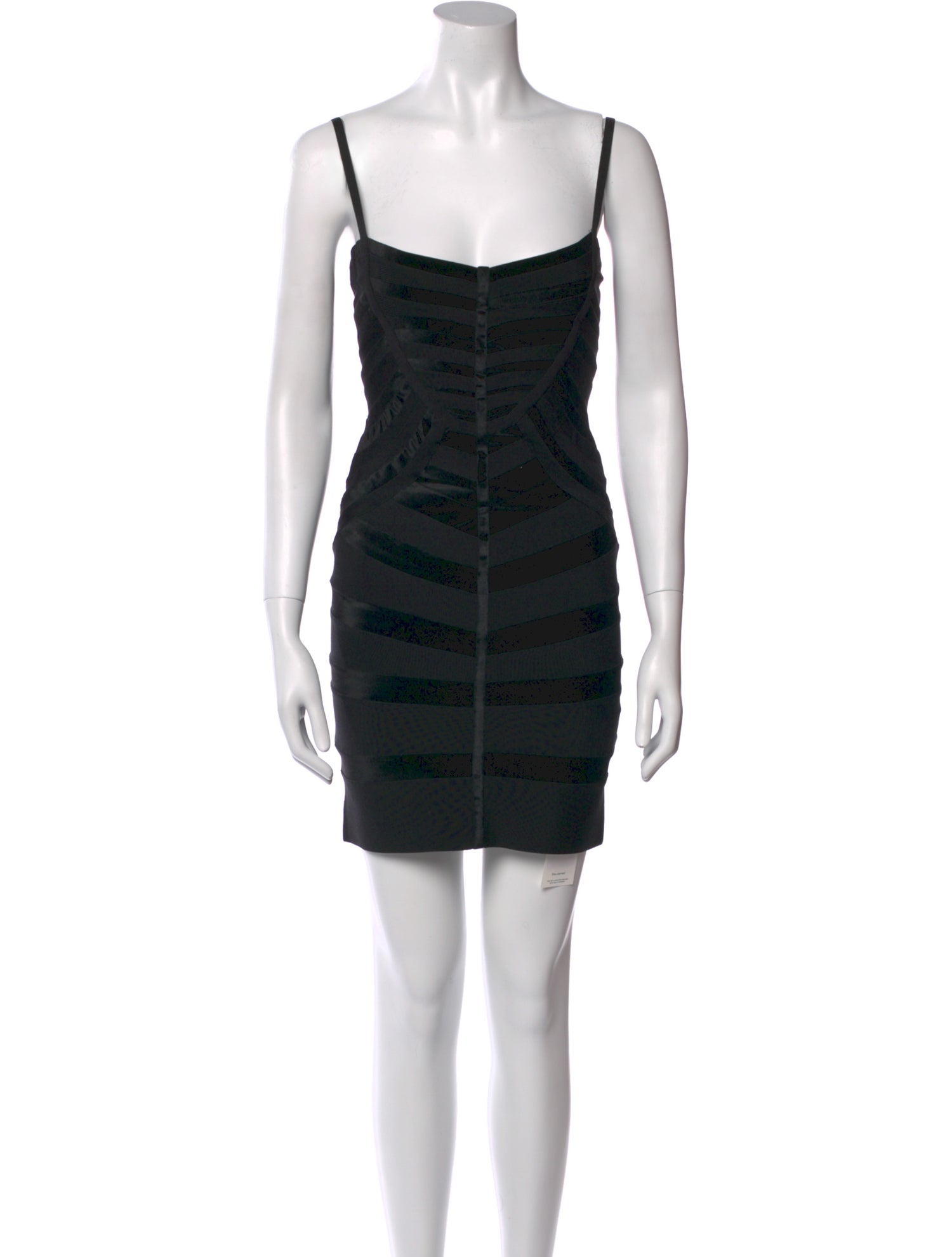 Herve Leger Square Neckline Mini Dress