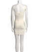 Herve Leger Bateau Neckline Mini Dress