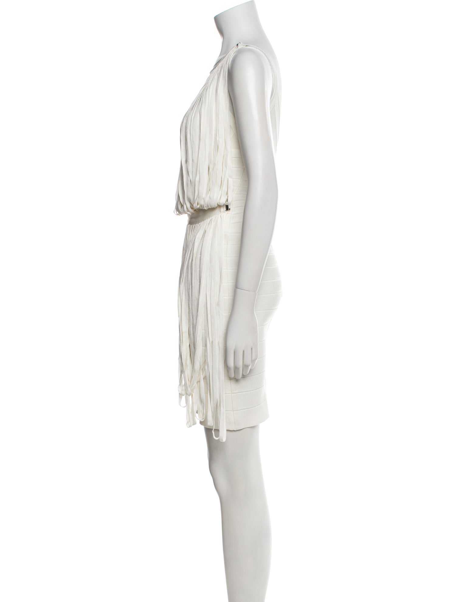 Herve Leger Scoop Neck Mini Dress