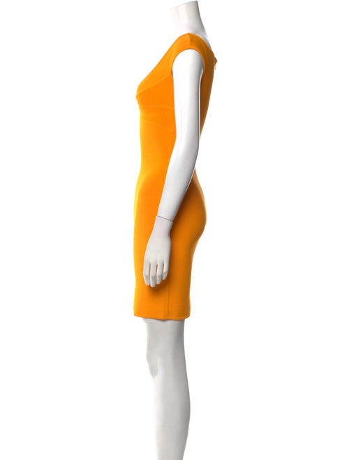 Herve Leger Scoop Neck Mini Dress