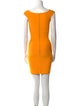 Herve Leger Scoop Neck Mini Dress