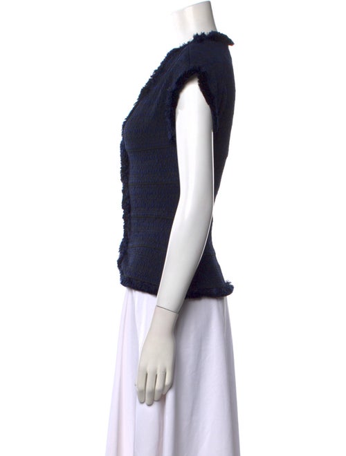 Herve Leger V-Neck Short Sleeve Crop Top