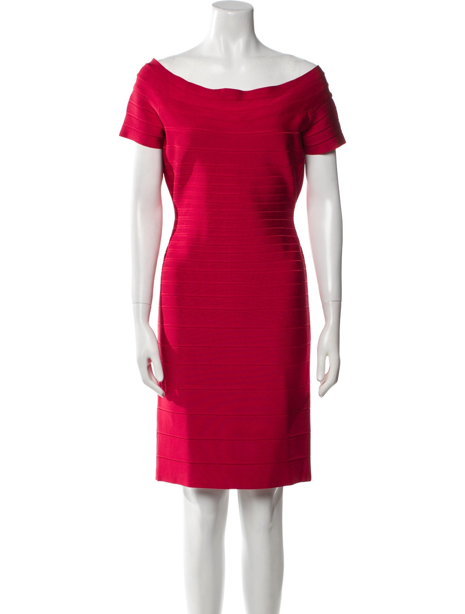 Herve Leger Bateau Neckline Mini Dress w/ Tags