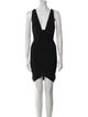 Herve Leger V-Neck Mini Dress