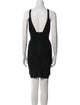 Herve Leger V-Neck Mini Dress