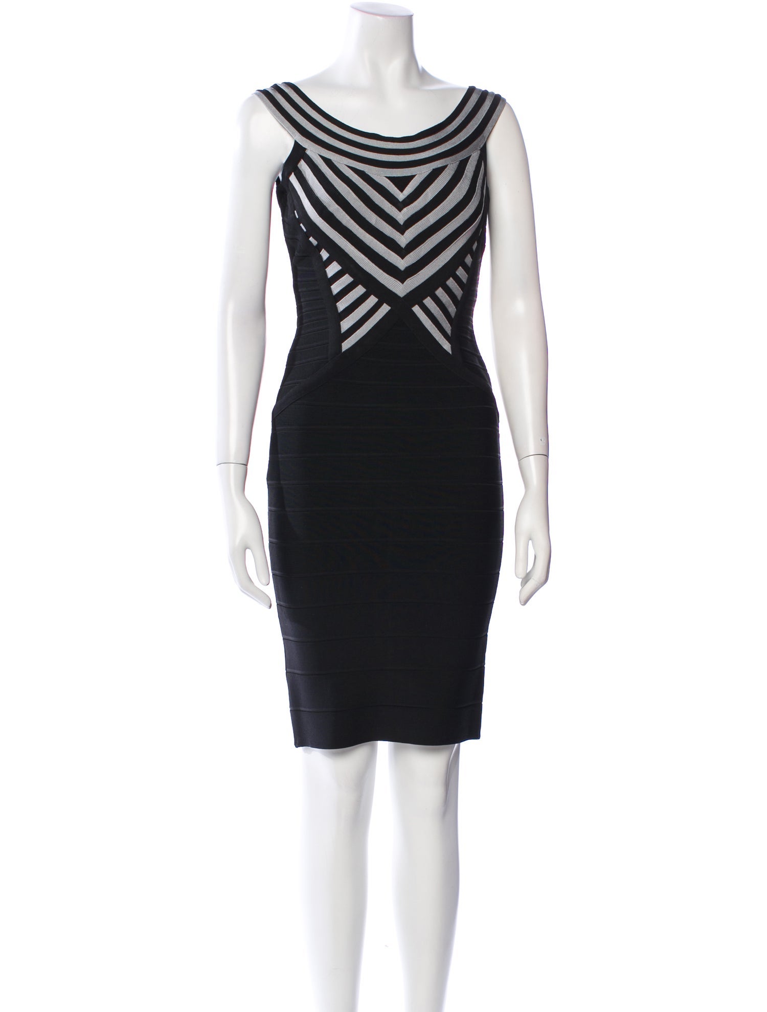 Herve Leger Graphic Print Mini Dress