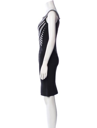 Herve Leger Graphic Print Mini Dress