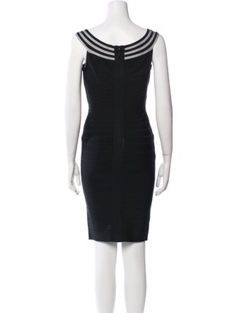 Herve Leger Graphic Print Mini Dress