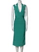 Herve Leger V-Neck Midi Length Dress