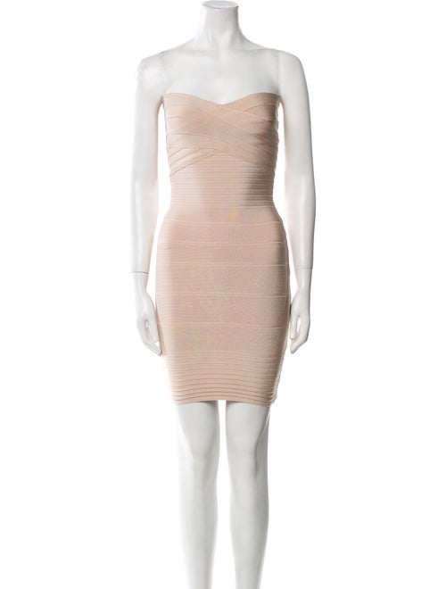 Herve Leger Strapless Mini Dress