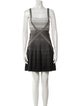 Herve Leger Striped Mini Dress