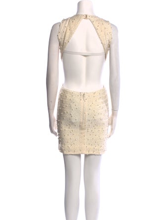 Herve Leger Printed Mini Dress