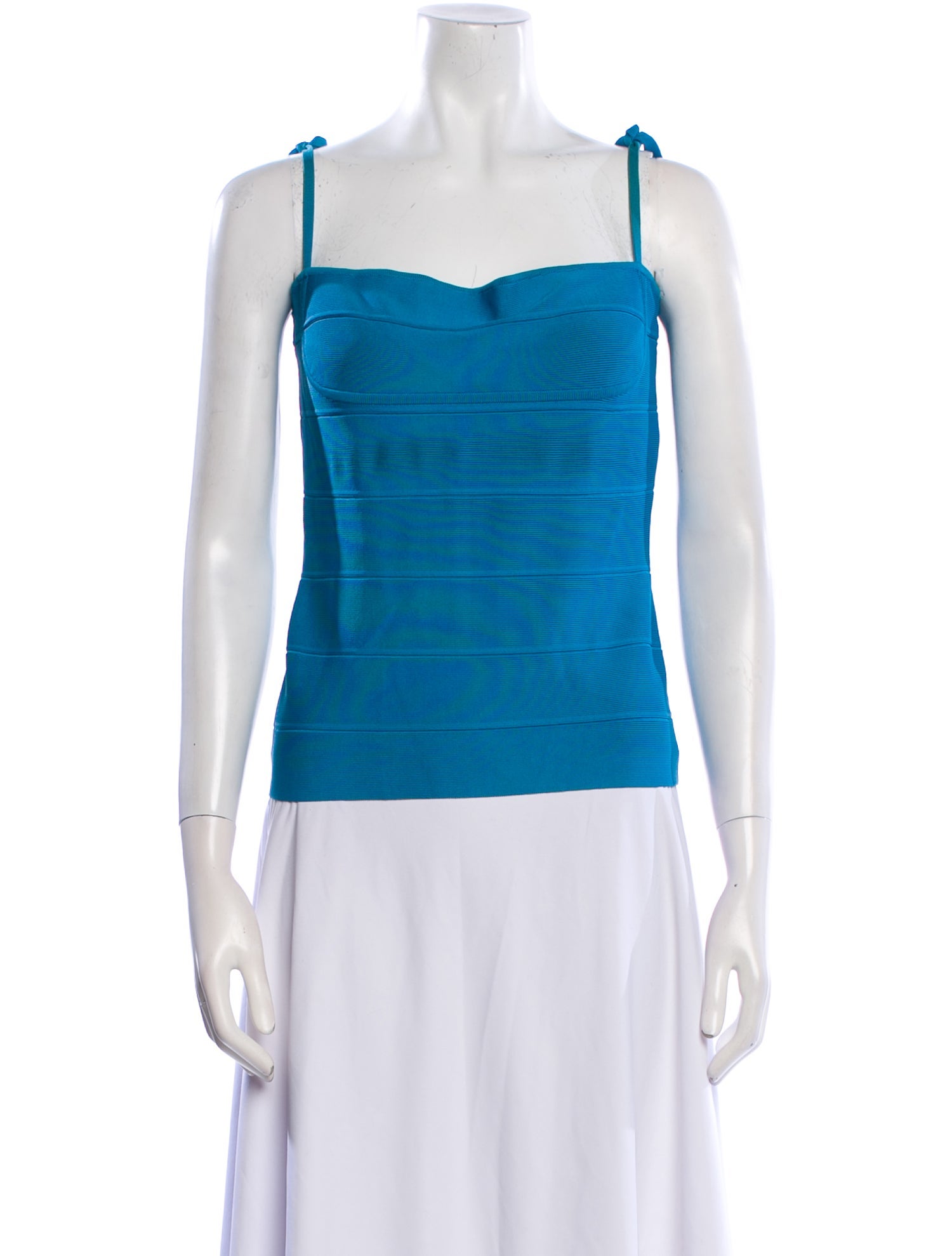 Herve Leger Vintage Square Neckline Top