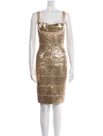 Herve Leger Sequin Mini Dress