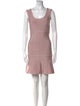 Herve Leger Scoop Neck Mini Dress