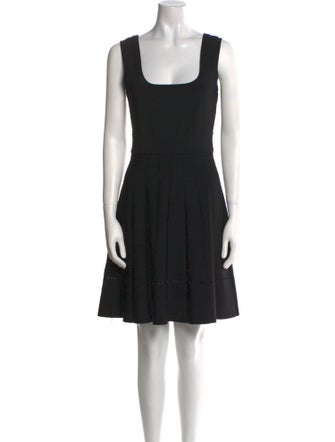 Herve Leger Square Neckline Mini Dress