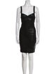 Herve Leger Square Neckline Mini Dress