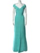 Herve Leger V-Neck Long Dress
