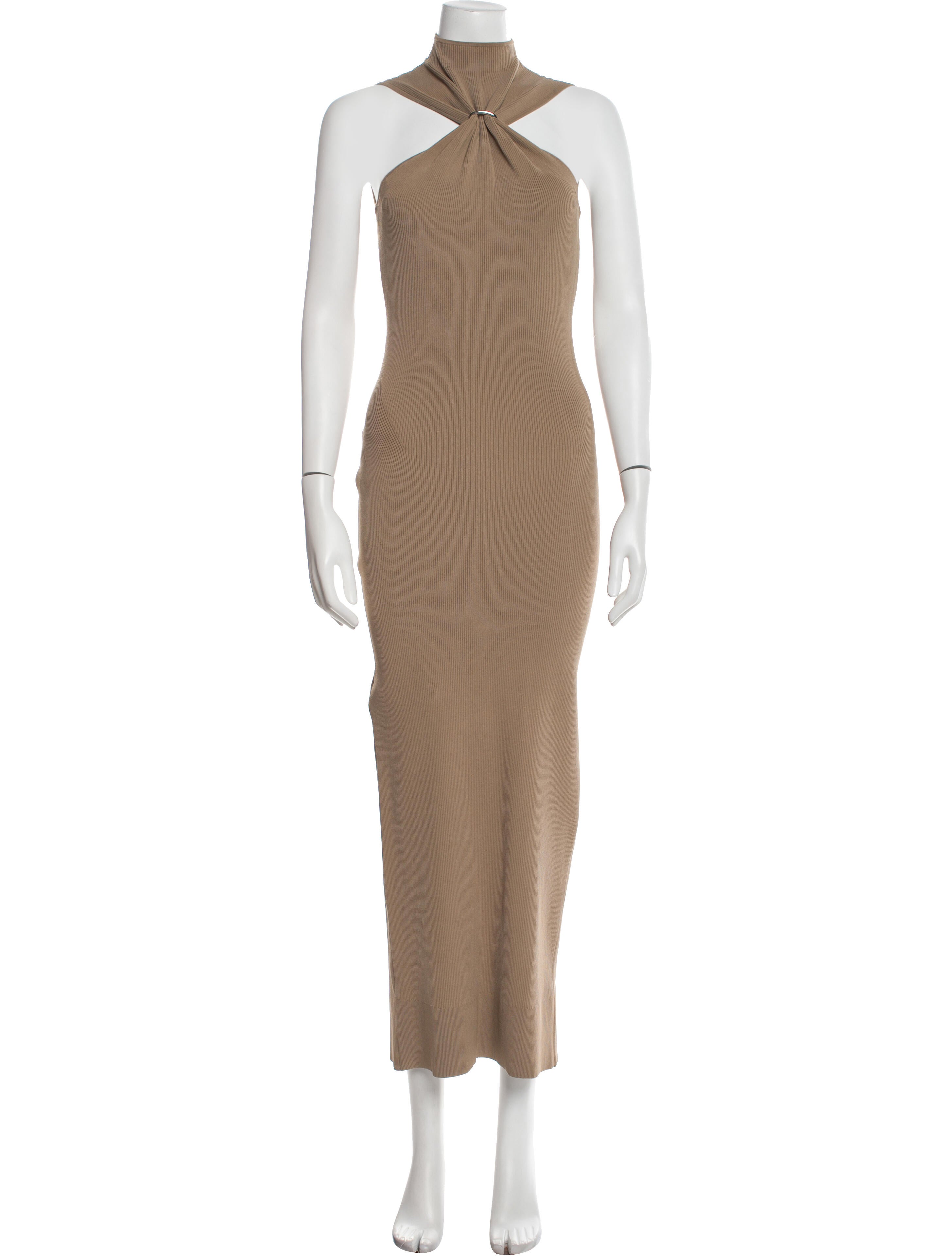 Herve Leger Halterneck Long Dress