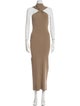 Herve Leger Halterneck Long Dress