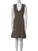 Herve Leger Printed Knee-Length Dress