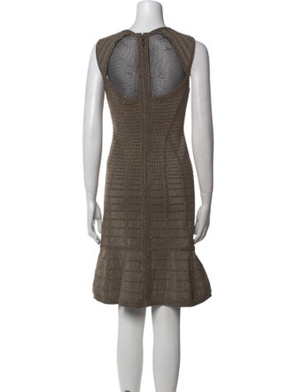 Herve Leger Printed Knee-Length Dress