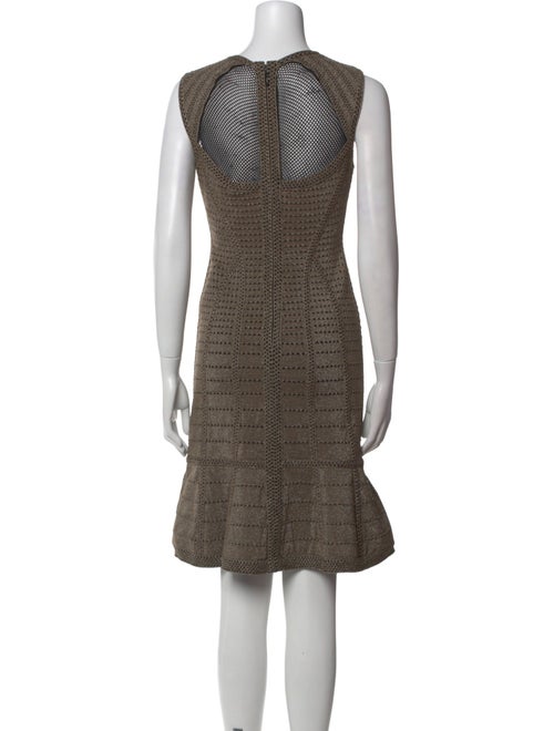 Herve Leger Printed Knee-Length Dress