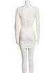 Herve Leger Bateau Neckline Mini Dress