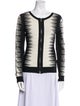 Herve Leger Animal Print Evening Jacket