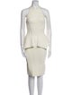 Herve Leger Crew Neck Knee-Length Dress