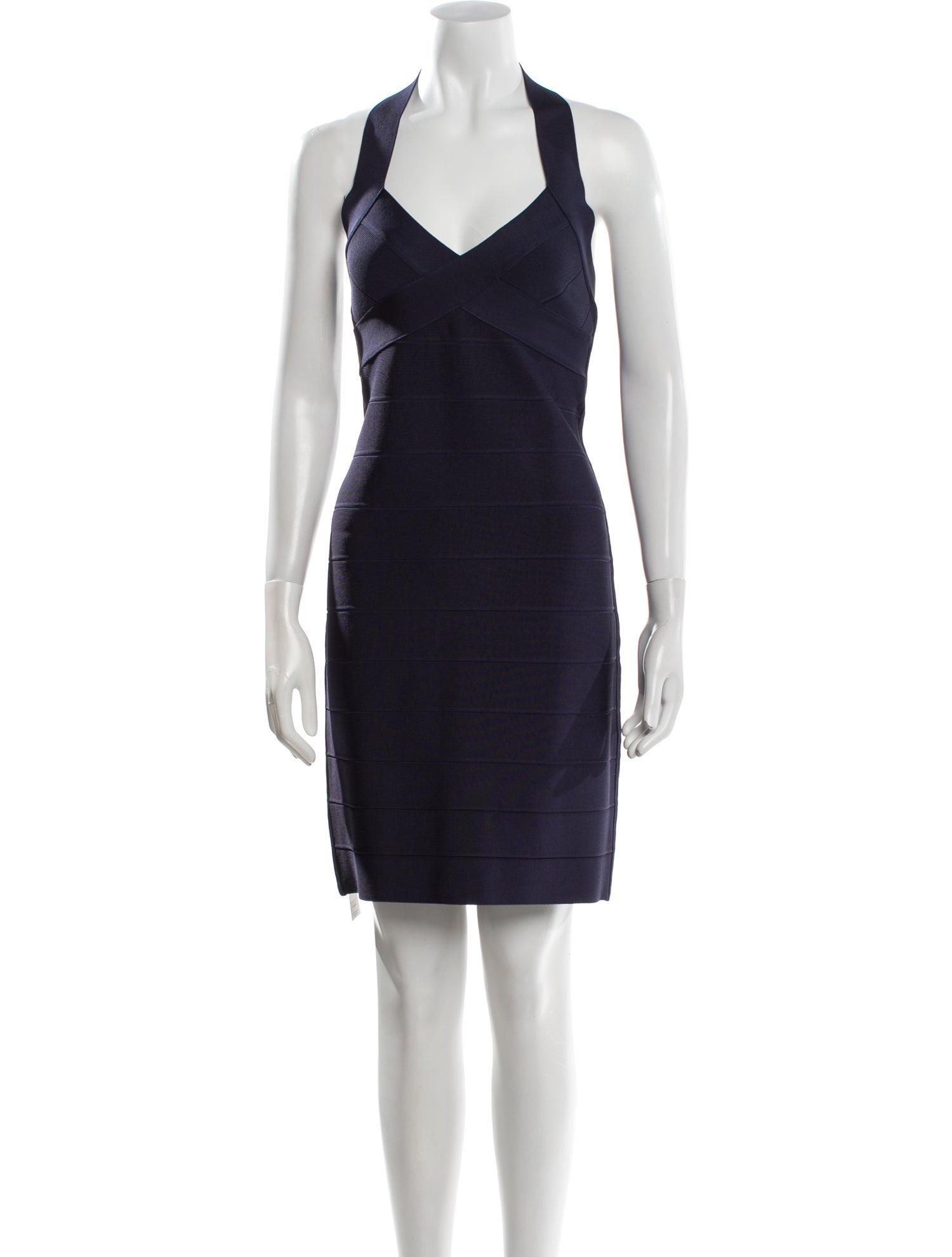 Herve Leger Halterneck Mini Dress w/ Tags