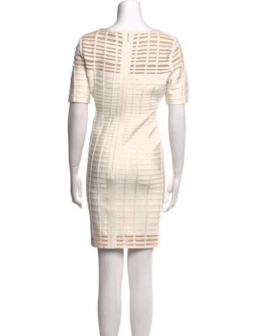 Herve Leger Striped Mini Dress
