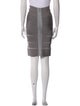 Herve Leger Striped Knee-Length Skirt