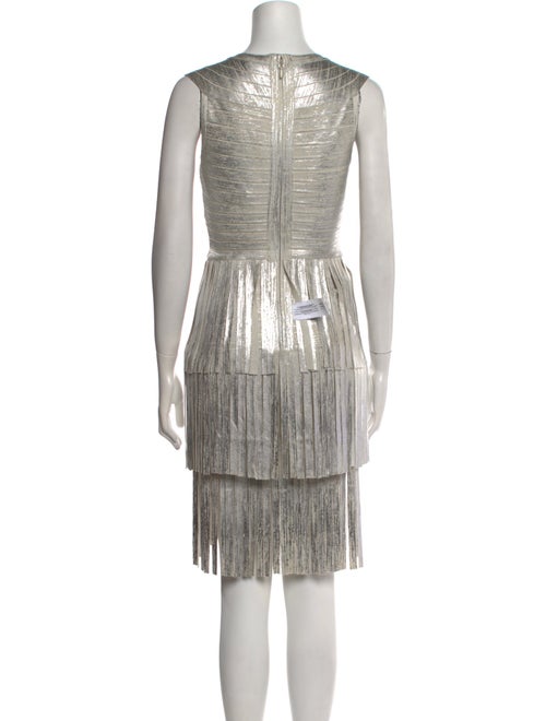 Herve Leger Striped Mini Dress