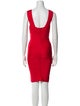 Herve Leger V-Neck Mini Dress