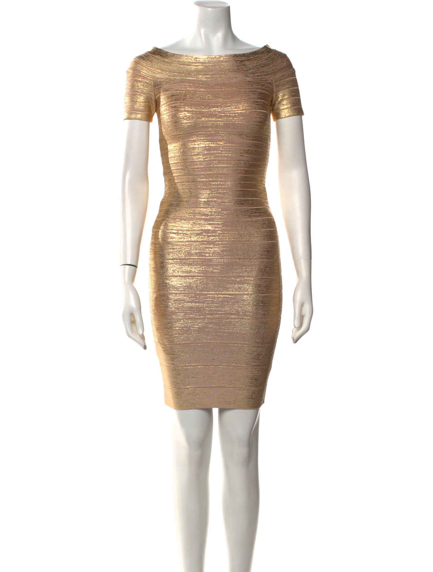 Herve Leger Bateau Neckline Mini Dress w/ Tags