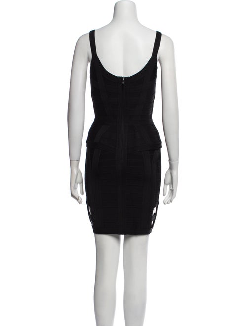Herve Leger Square Neckline Mini Dress