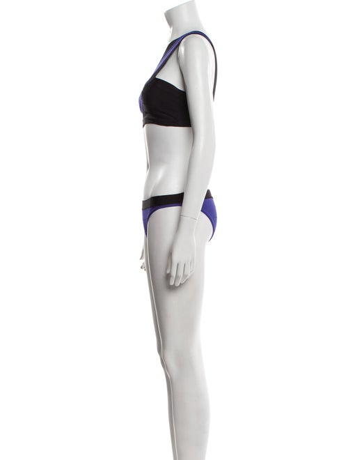 Herve Leger Colorblock Pattern Bikini
