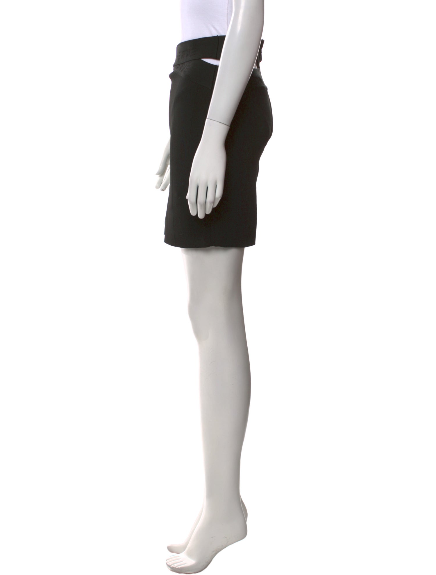 Herve Leger Cutout Accent Mini Skirt