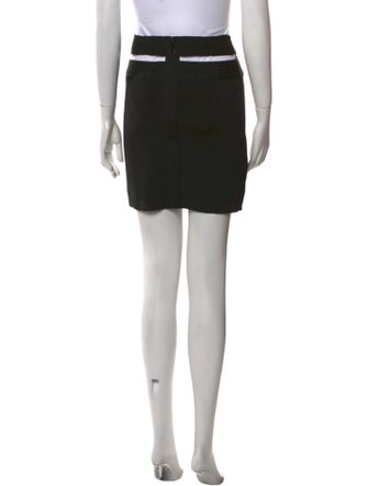 Herve Leger Cutout Accent Mini Skirt