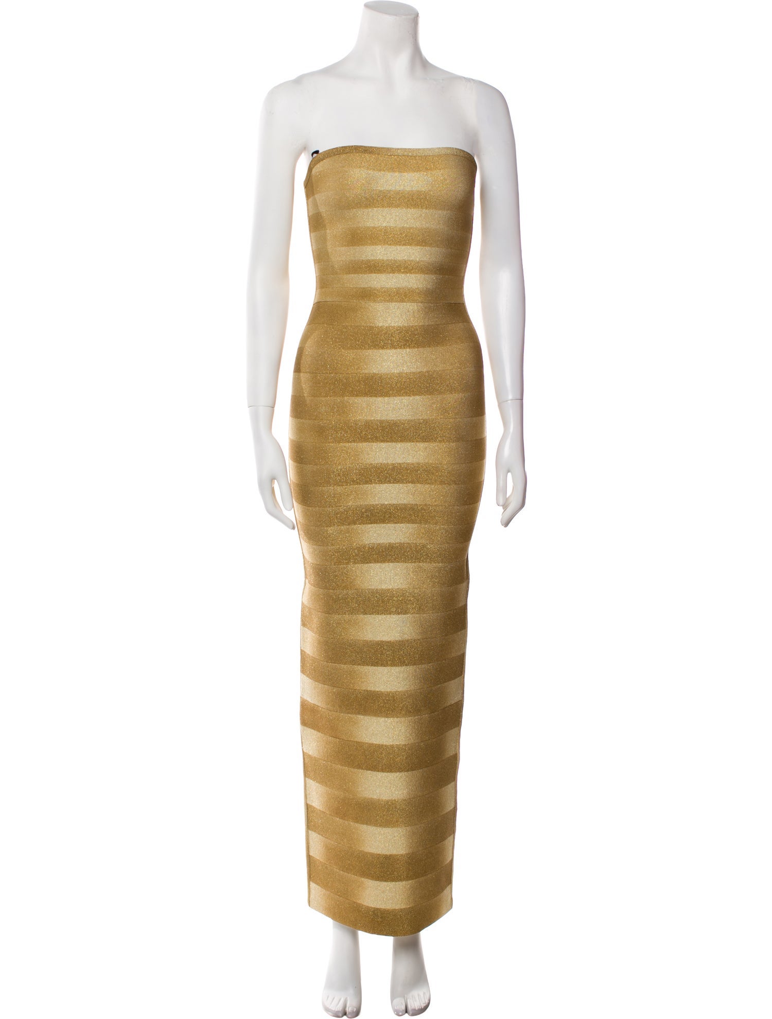 Herve Leger Strapless Long Dress