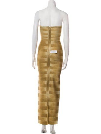 Herve Leger Strapless Long Dress