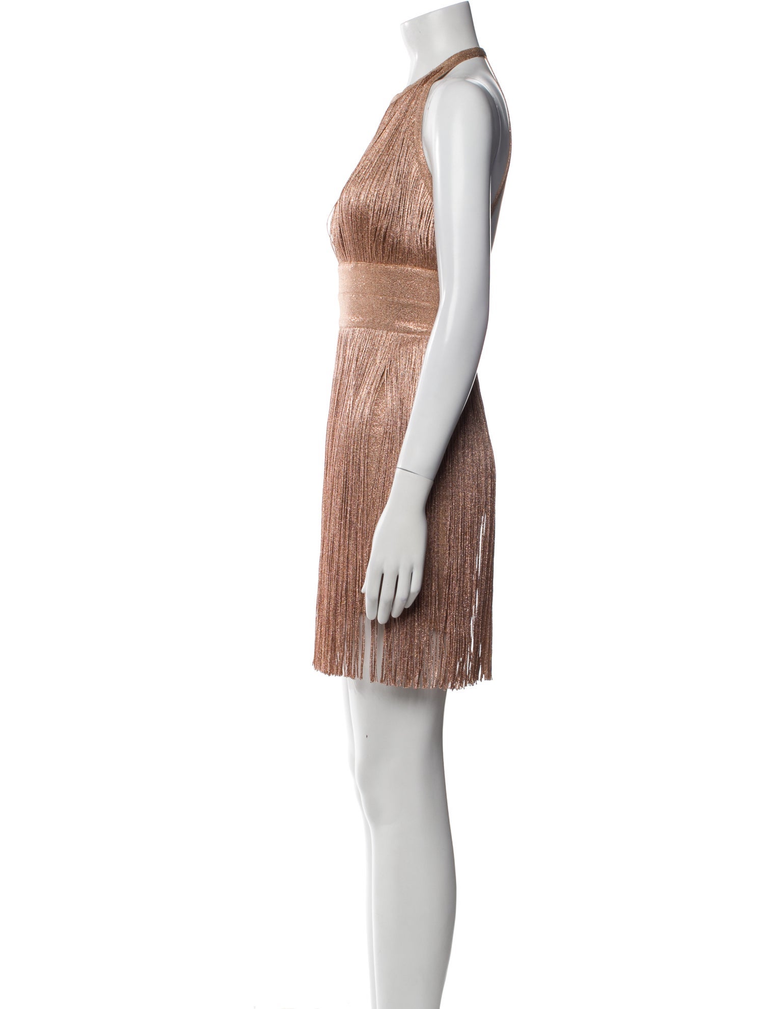 Herve Leger Crew Neck Mini Dress