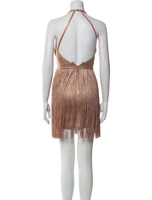 Herve Leger Crew Neck Mini Dress