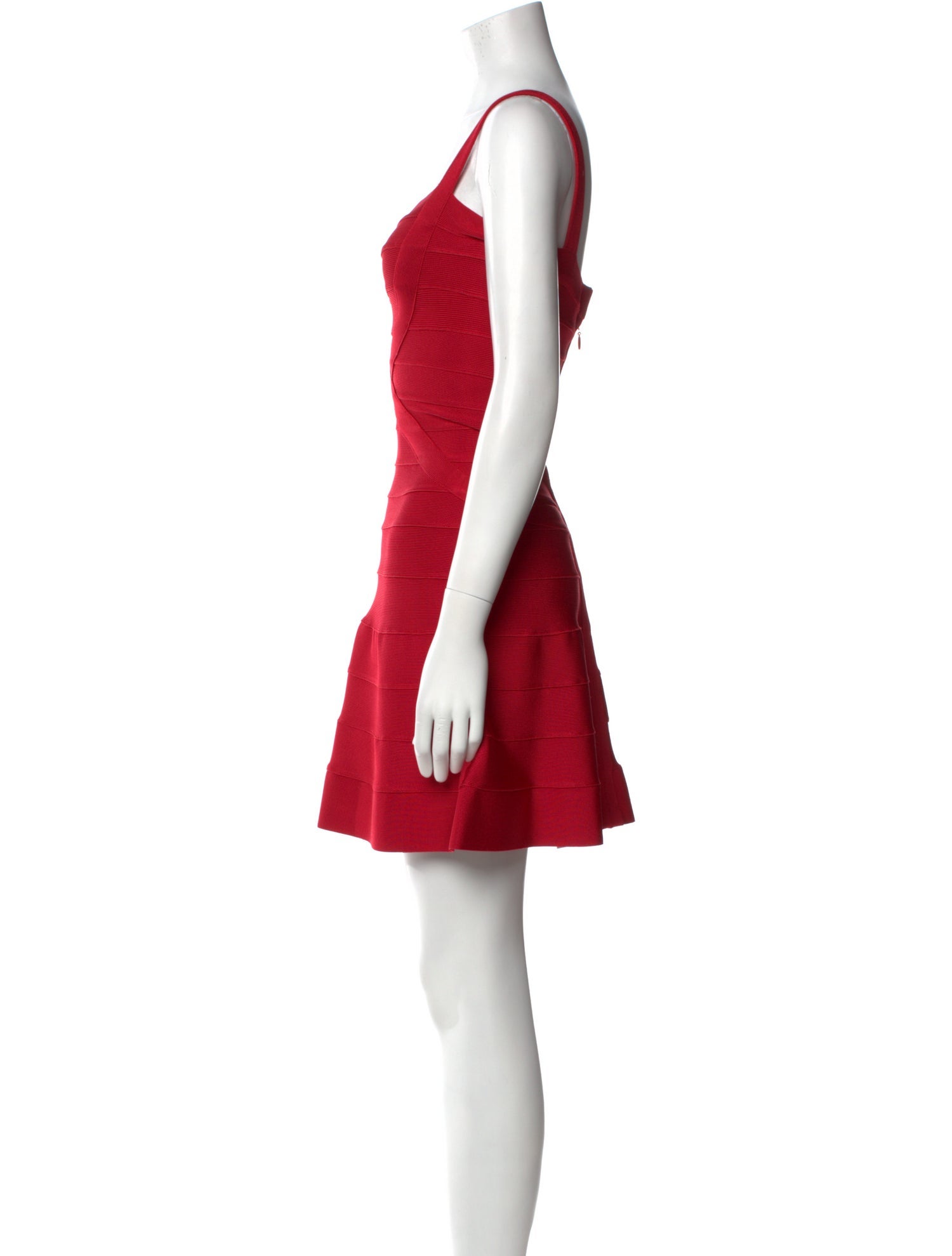 Herve Leger Square Neckline Mini Dress